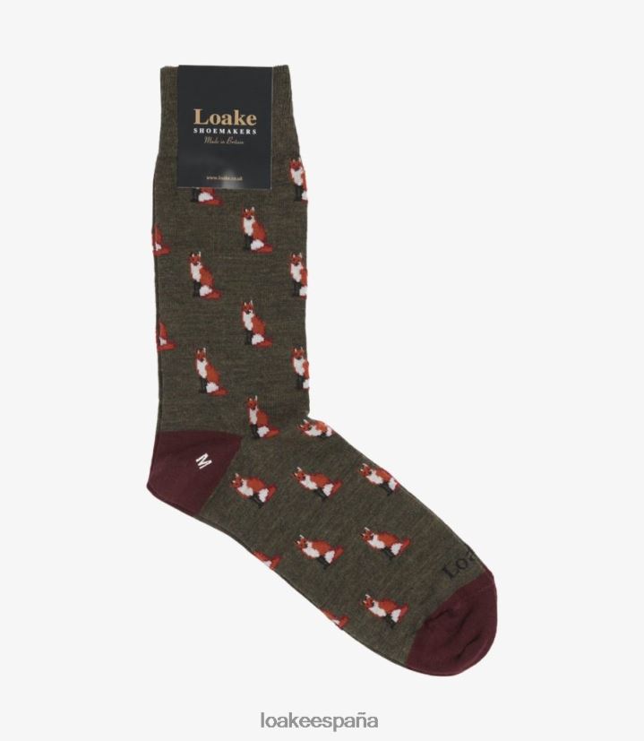 accesorios Loake calcetines de zorro marrón 8LF0BH264