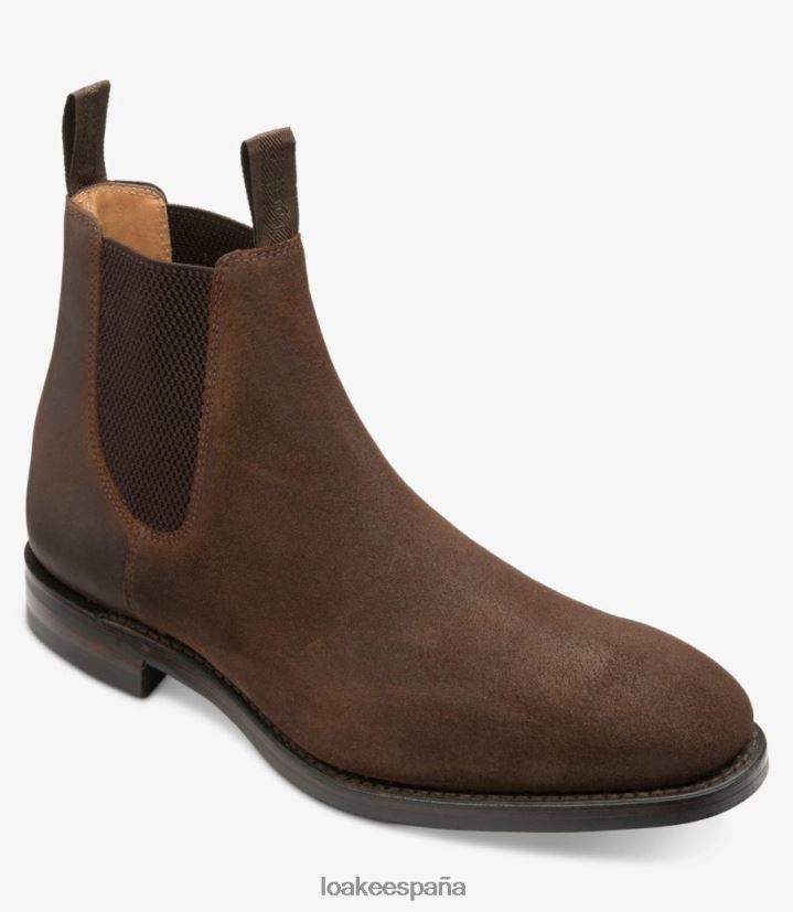 botas Loake chatsworth ante encerado marron 8LF0BH88