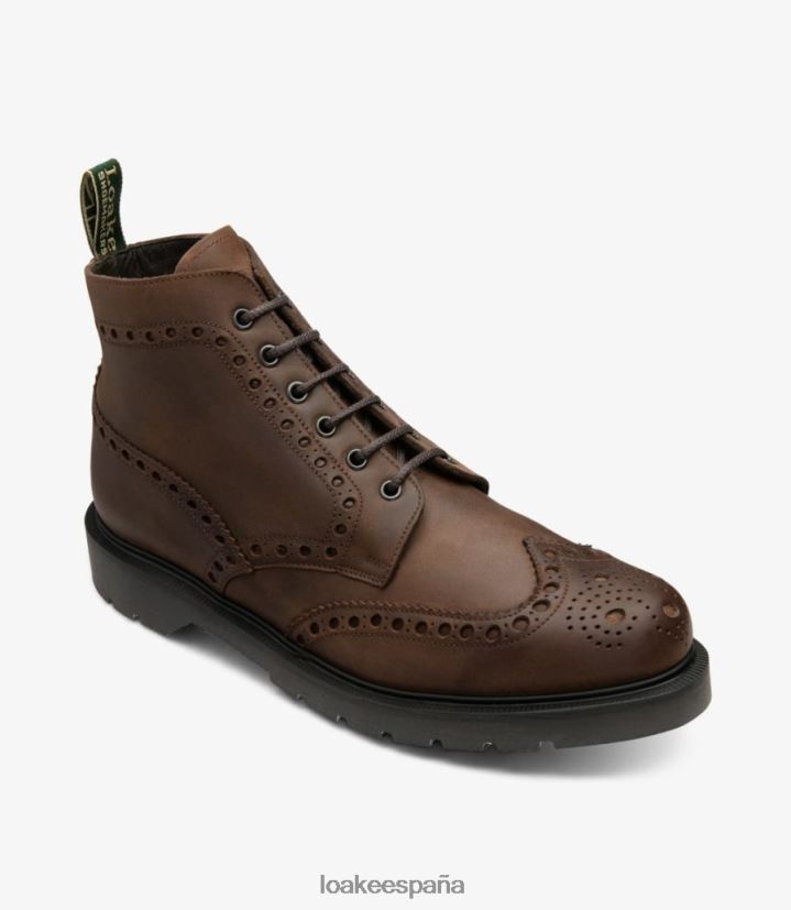 botas Loake calibrar nubuck marrón aceitado 8LF0BH134