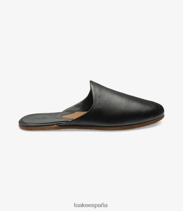 zapatos Loake pantuflas garrick grano negro 8LF0BH204