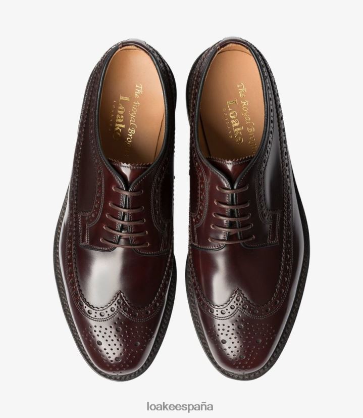 brogues Loake real borgoña 8LF0BH12