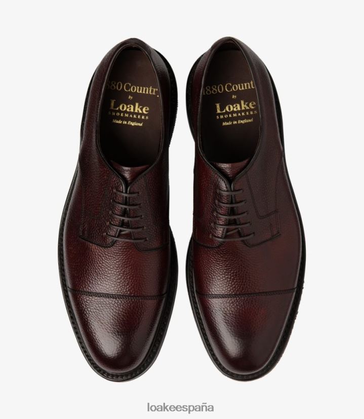 lazos lisos Loake ampliamente grano de palo de rosa 8LF0BH145