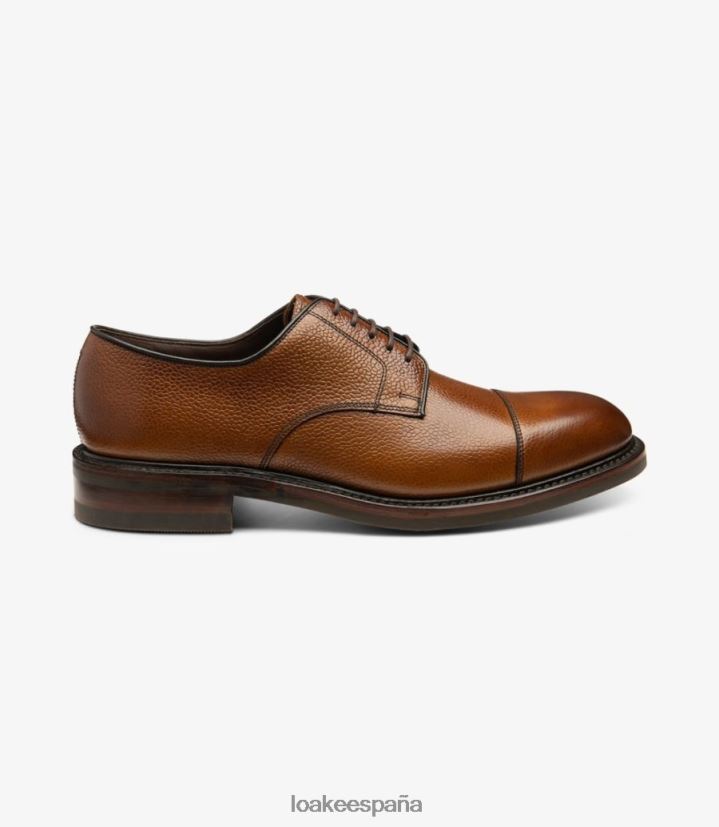 lazos lisos Loake ampliamente grano marrón castaño 8LF0BH147