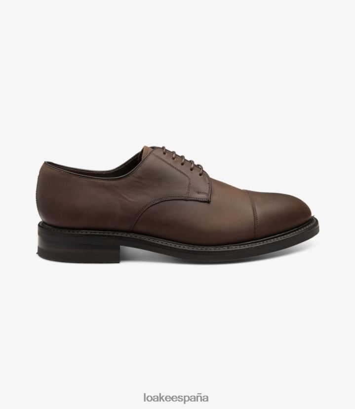 lazos lisos Loake ampliamente nubuck marrón aceitado 8LF0BH146