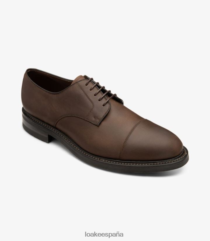 lazos lisos Loake ampliamente nubuck marrón aceitado 8LF0BH146