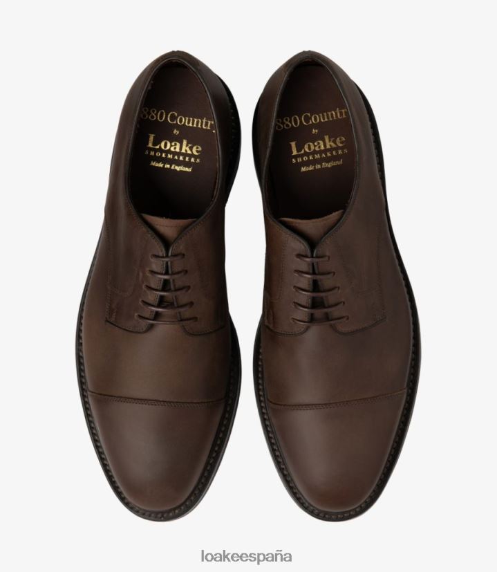 lazos lisos Loake ampliamente nubuck marrón aceitado 8LF0BH146