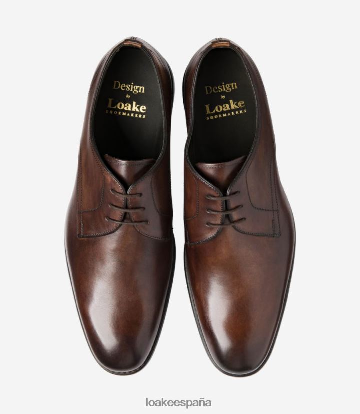 lazos lisos Loake atherton marron oscuro 8LF0BH157