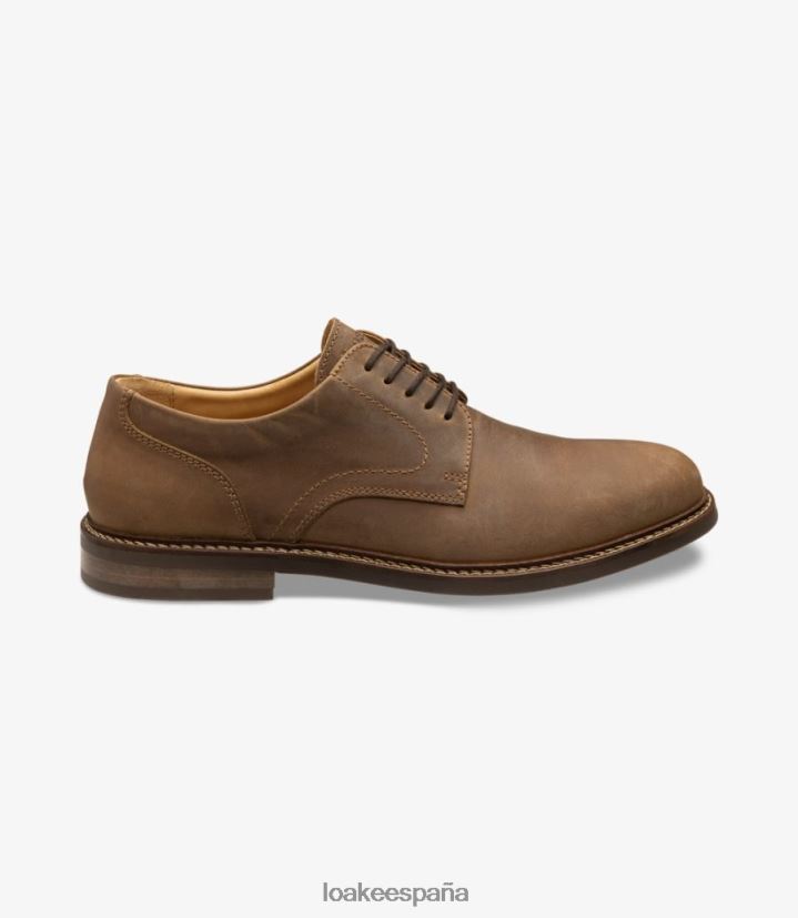 lazos lisos Loake franklin nubuck marrón 8LF0BH166