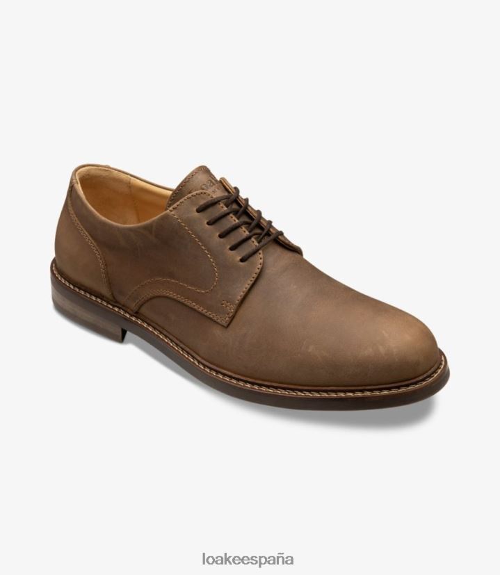 lazos lisos Loake franklin nubuck marrón 8LF0BH166