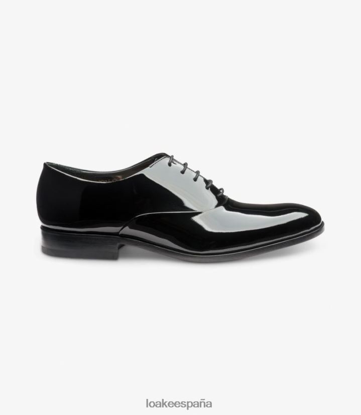 lazos lisos Loake patentar negro 8LF0BH163