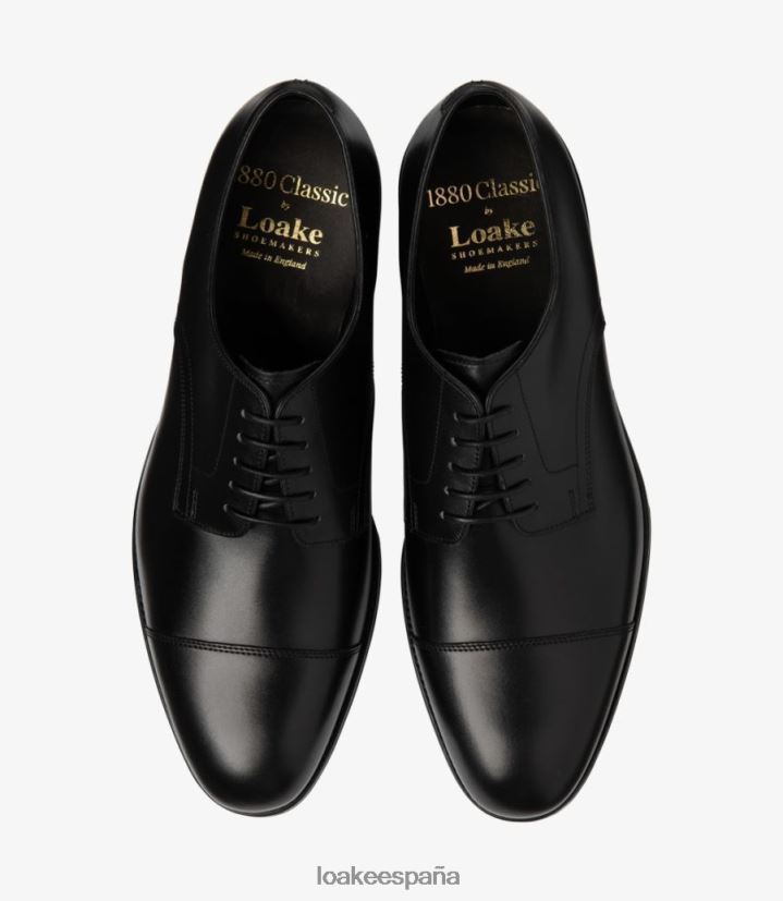 lazos lisos Loake petergate negro carbón 8LF0BH144