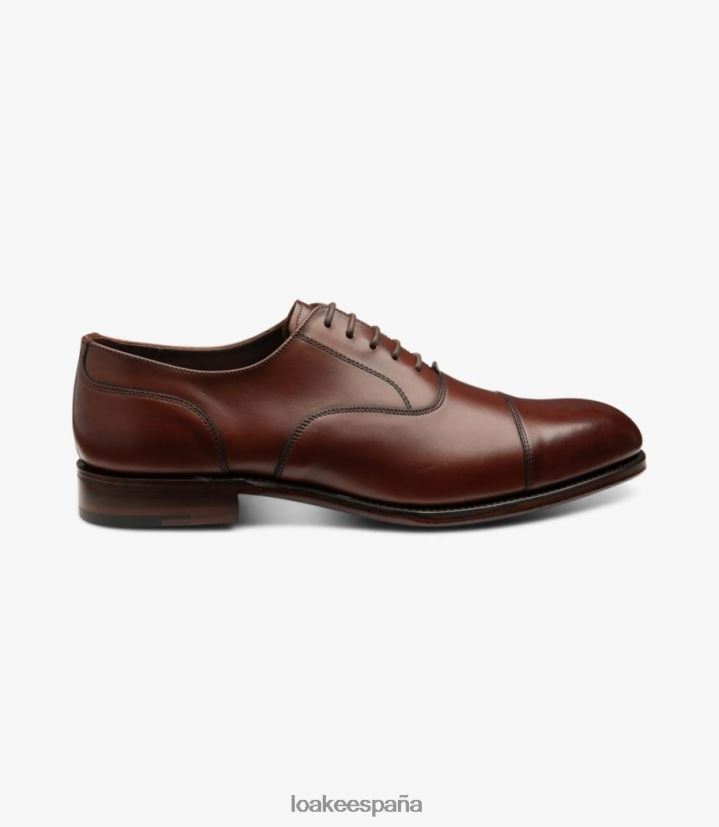 lazos lisos Loake puerta de piedra caoba chamuscada 8LF0BH140