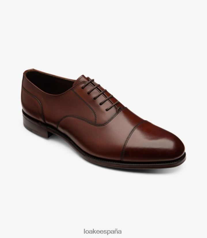 lazos lisos Loake puerta de piedra caoba chamuscada 8LF0BH140