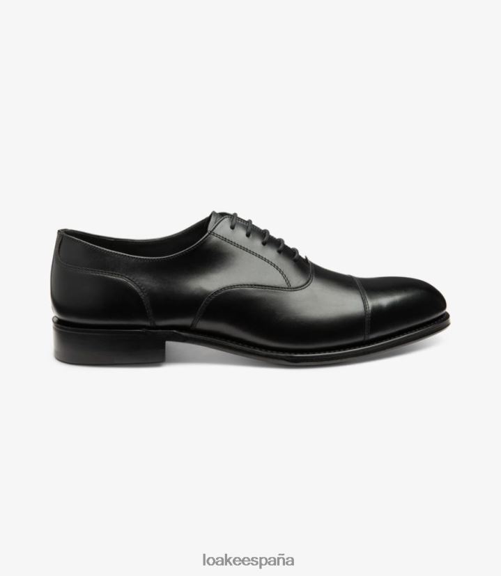 lazos lisos Loake puerta de piedra negro carbón 8LF0BH142