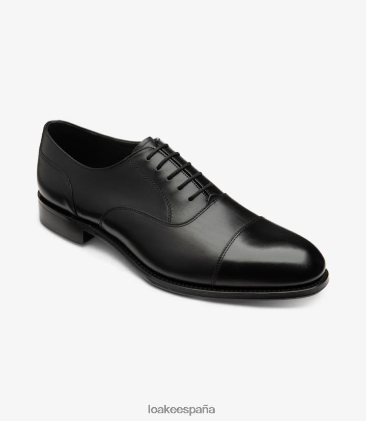 lazos lisos Loake puerta de piedra negro carbón 8LF0BH142