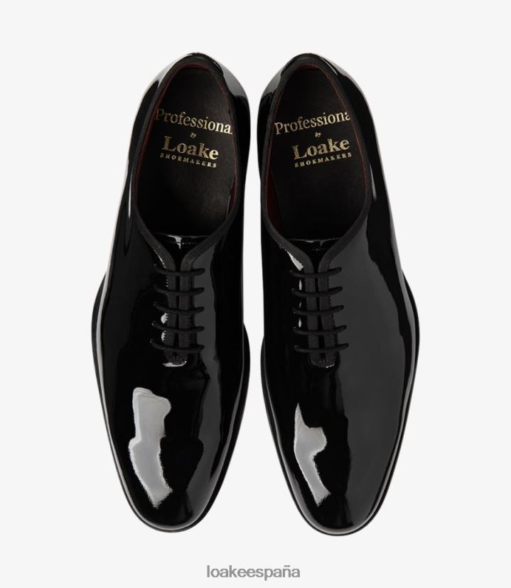 lazos lisos Loake real negro 8LF0BH162