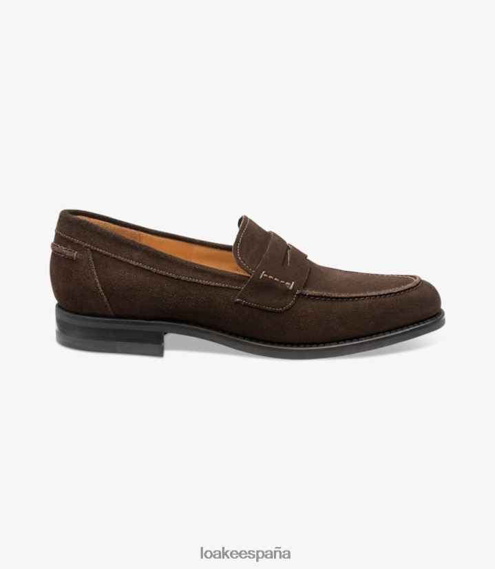 mocasines Loake 356 ante marrón oscuro 8LF0BH59