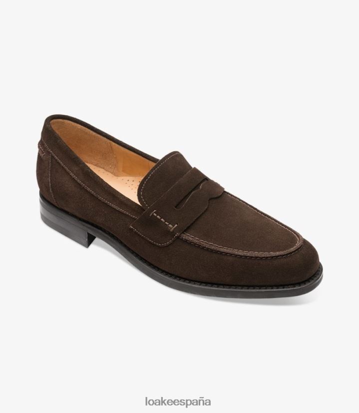 mocasines Loake 356 ante marrón oscuro 8LF0BH59