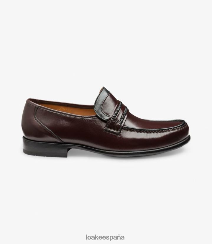 mocasines Loake Roma borgoña 8LF0BH64