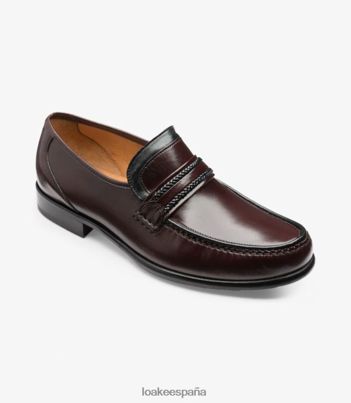 mocasines Loake Roma borgoña 8LF0BH64