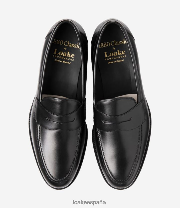 mocasines Loake carpe negro carbón 8LF0BH47