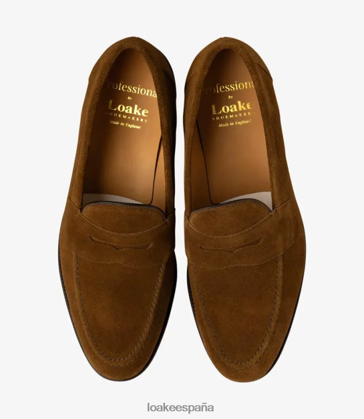 mocasines Loake imperial gamuza bronceada 8LF0BH52