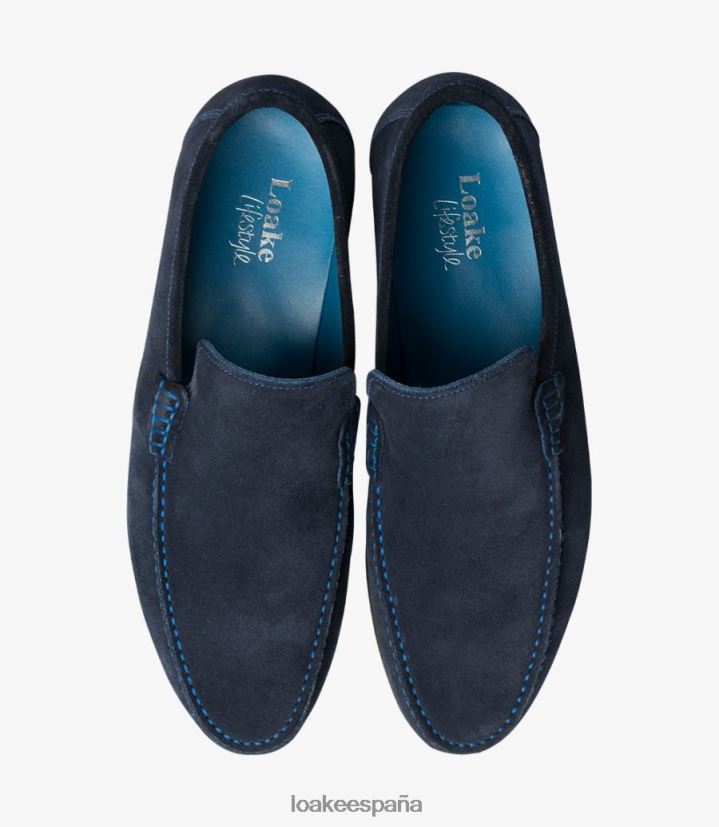 mocasines Loake nicholson ante azul marino 8LF0BH66