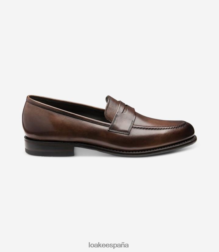 mocasines Loake pelucas marron oscuro 8LF0BH58