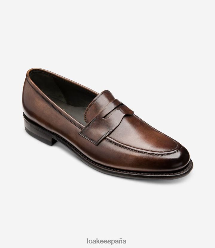 mocasines Loake pelucas marron oscuro 8LF0BH58