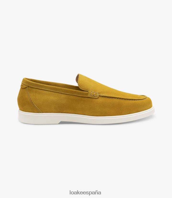 mocasines Loake toscana ante amarillo atardecer 8LF0BH68