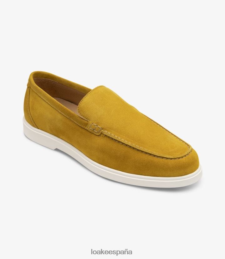 mocasines Loake toscana ante amarillo atardecer 8LF0BH68