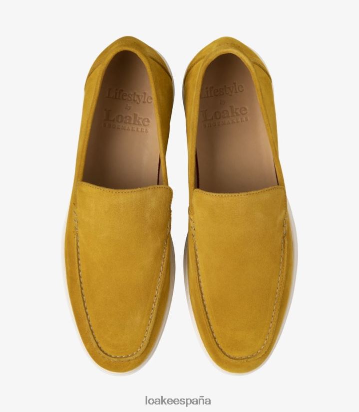 mocasines Loake toscana ante amarillo atardecer 8LF0BH68