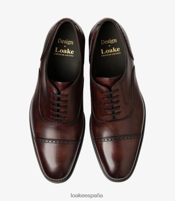 semi brogues Loake abrazos borgoña 8LF0BH173