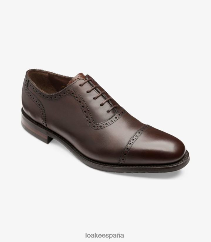 semi brogues Loake flota marron oscuro 8LF0BH171