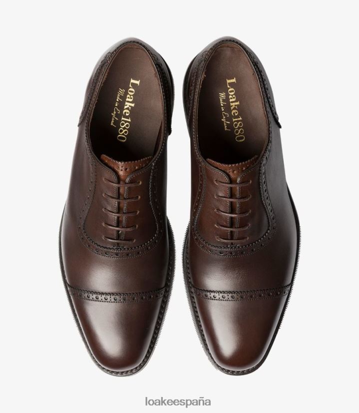 semi brogues Loake flota marron oscuro 8LF0BH171