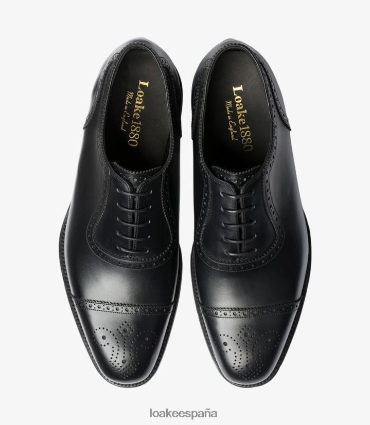 semi brogues Loake hebra negro 8LF0BH170