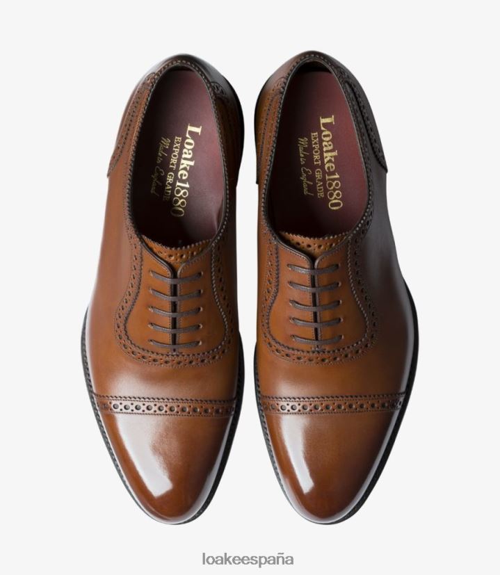 semi brogues Loake trinidad caoba profunda 8LF0BH167