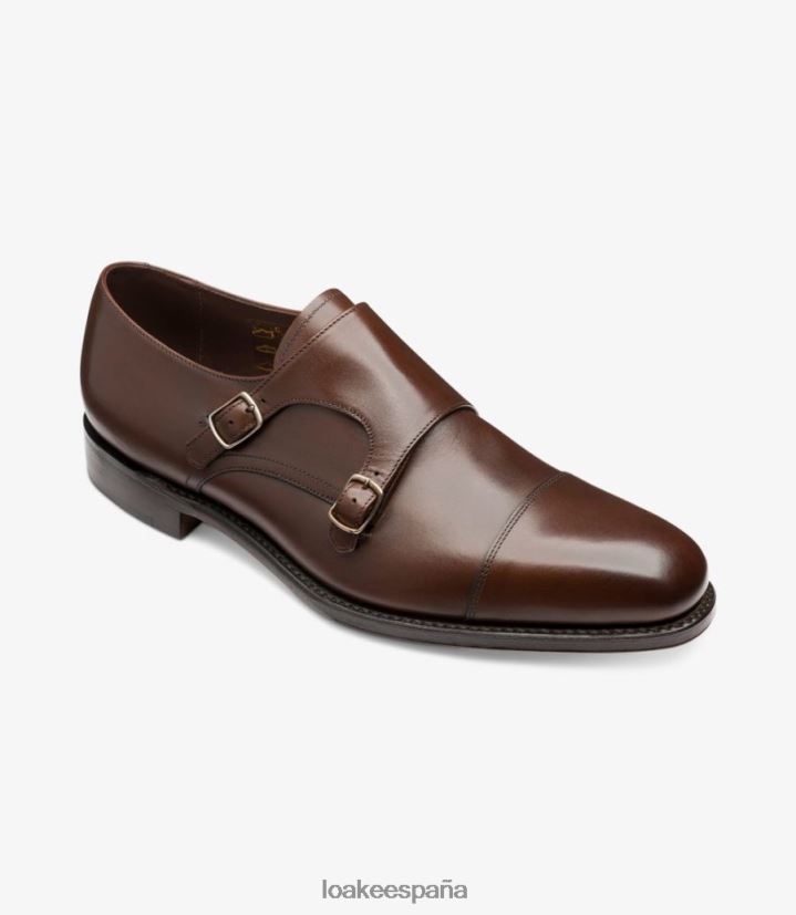 zapatos de monje Loake cañón marron oscuro 8LF0BH199