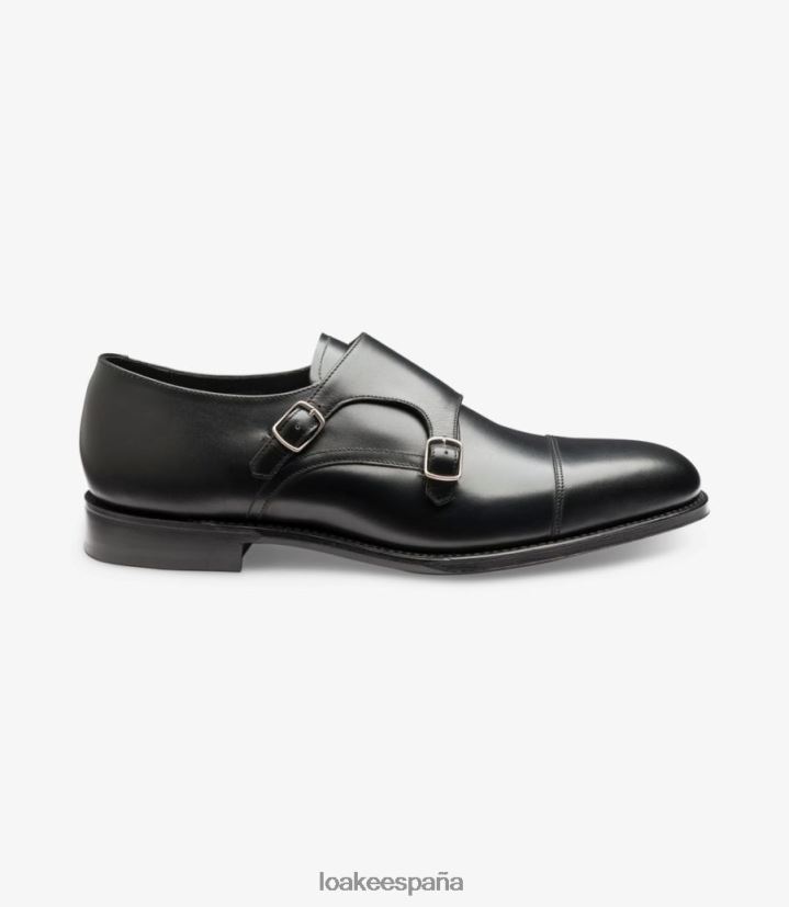 zapatos de monje Loake cañón negro 8LF0BH200