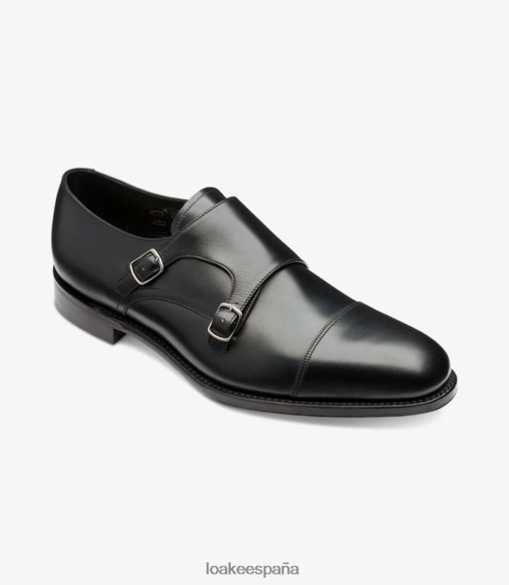 zapatos de monje Loake cañón negro 8LF0BH200