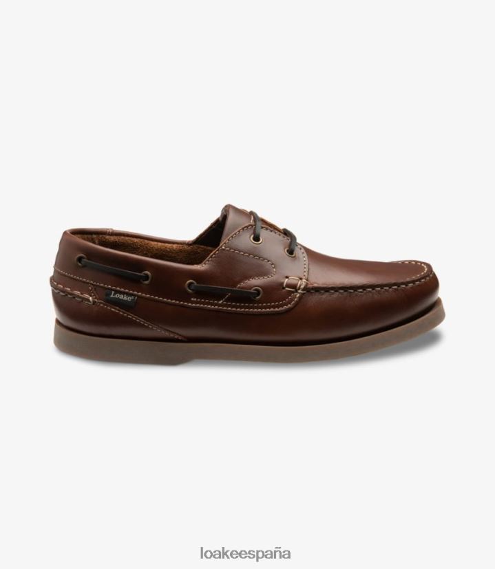 zapatos del barco Loake lymington marron oscuro 8LF0BH77