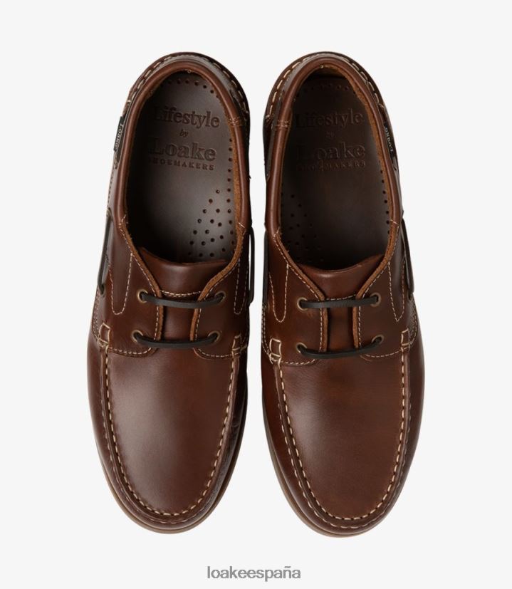 zapatos del barco Loake lymington marron oscuro 8LF0BH77