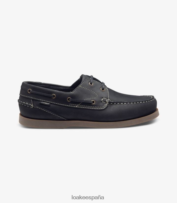 zapatos del barco Loake lymington nubuck azul marino 8LF0BH75