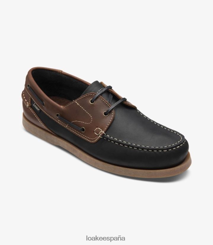 zapatos del barco Loake lymington nubuck marrón marino 8LF0BH76