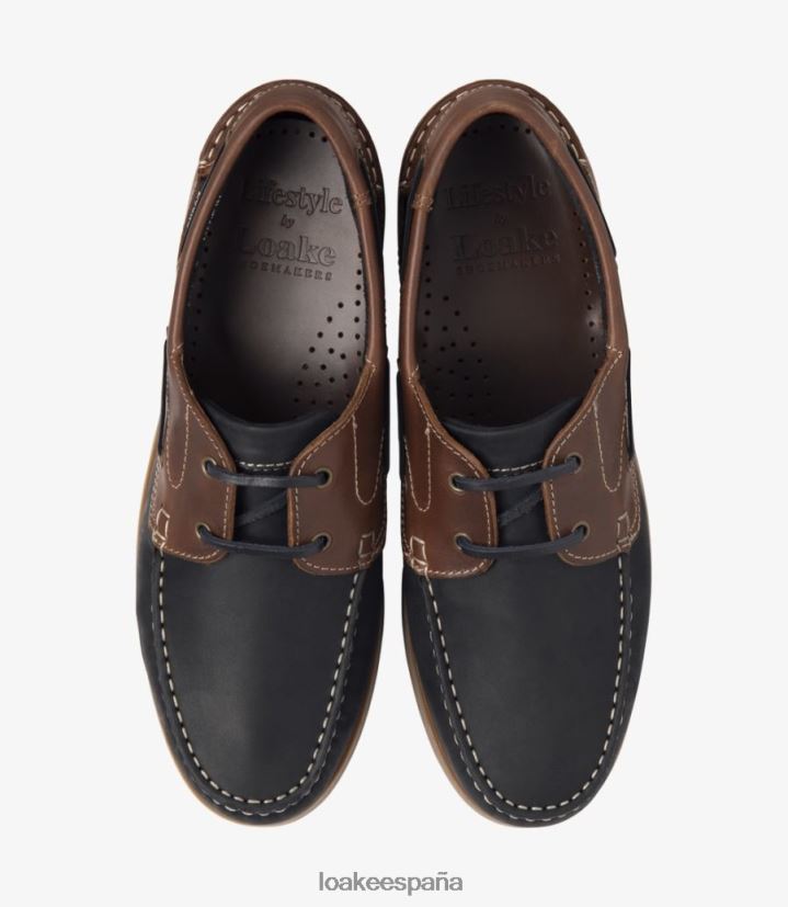 zapatos del barco Loake lymington nubuck marrón marino 8LF0BH76